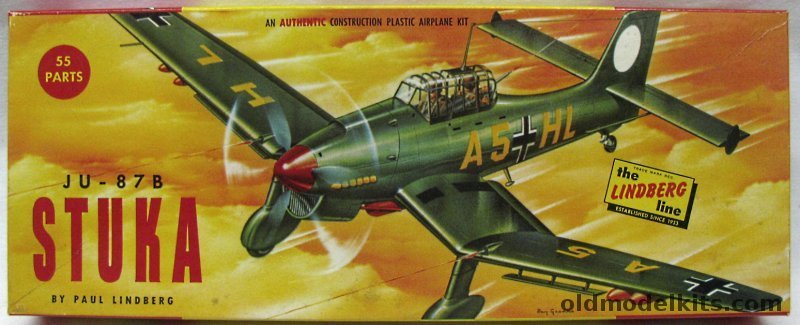 Lindberg 1/48 Junkers Ju-87B Stuka, 524-98 plastic model kit